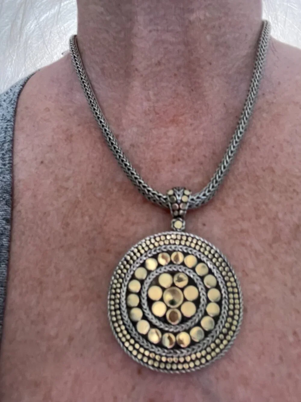 JOHN HARDY XL PENDANT 18K 925